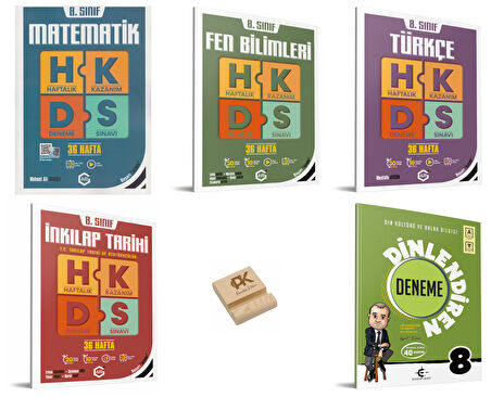 Arı LGS 8. Sınıf Matematik Fen Türkçe İnkılap ve Din Haftalık Kazanım Denemeleri 5li Set