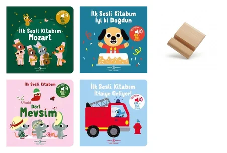 İş Bankası İlk Sesli Kitabım Mozart İyi ki Doğdun Dört Mevsim ve İtfaiye Geliyor 4lü Set 