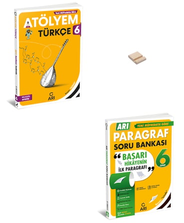 Arı 6. Sınıf Türkçe Atölyem ve Paragraf Soru Bankası+ Telefon Standı