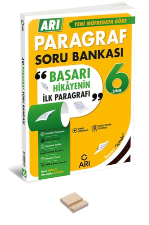 Arı 6. Sınıf Paragraf Soru Bankası + Telefon Standı
