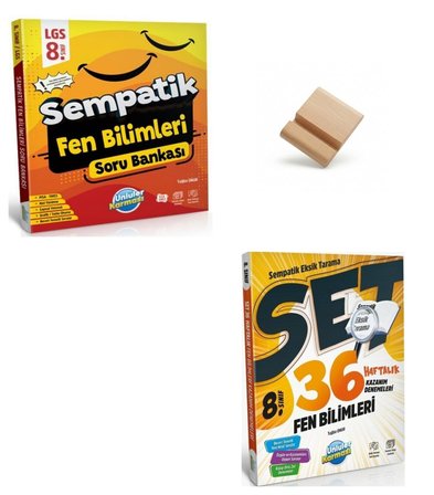 Ünlüler Karması LGS 2027 Fen Bilimleri Soru Bankası ve Haftalık Denemeler 2li Set + Telefon Standı