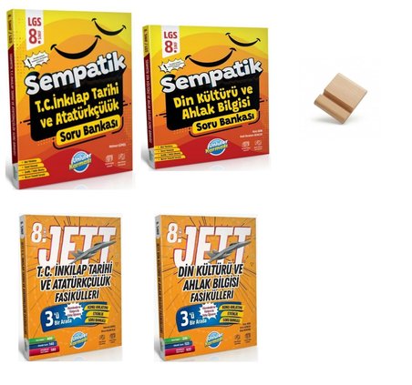 Ünlüler Karması LGS 2027 İnkılap + Din Jett Fasiküller ve Soru Bankası 4lü Set + Telefon Standı