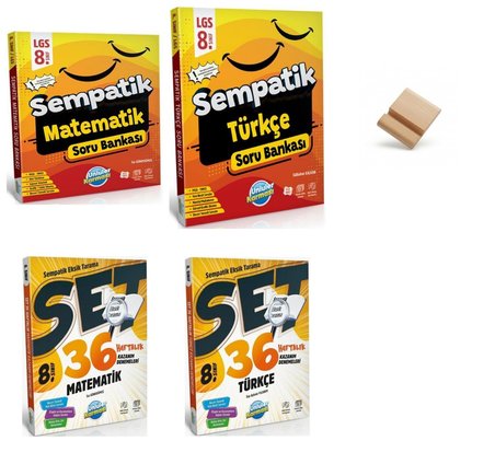 Ünlüler Karması LGS 2027 Matematik + Türkçe Soru Bankası ve Haftalık Denemeler 4lü Set + Telefon Standı