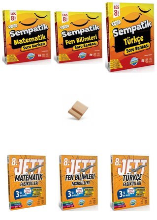 Ünlüler Karması LGS 2027 Matematik Fen Bilimleri Türkçe Jett Fasiküller ve Soru Bankası 6lı Set + Telefon Standı