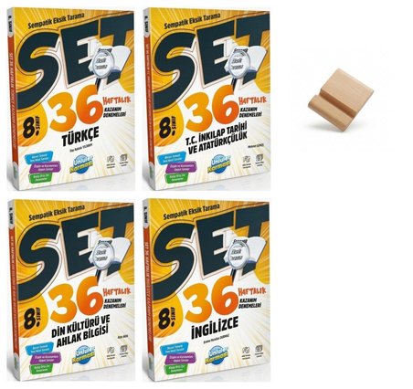Ünlüler Karması LGS 2027 Türkçe İnkılap Din ve İngilizce 4lü Set Haftalık Kazanım Denemeleri + Telefon Standı