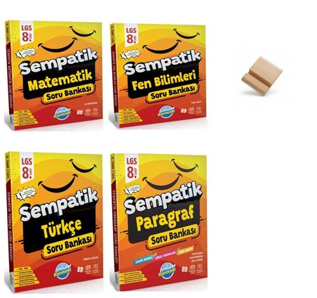 Ünlüler Karması LGS 2027 Matematik Türkçe Fen Bilimleri ve Paragraf 4lü Set Sempatik Soru Bankası + Telefon Standı