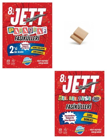 Ünlüler Karması LGS 2027 Jett Paragraf ve Dil Bilgisi Fasikülleri + Telefon Standı
