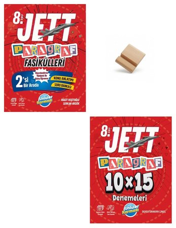 Ünlüler Karması LGS 2027 Jett Paragraf Fasikülleri ve Branş Denemesi 2li Set + Telefon Standı