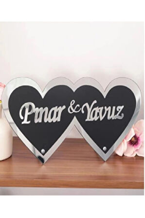  Pleksi Isimlik Masa Üstü Pleksi Isimlik Söz Nişan Düğün Masaüstü Isimlik