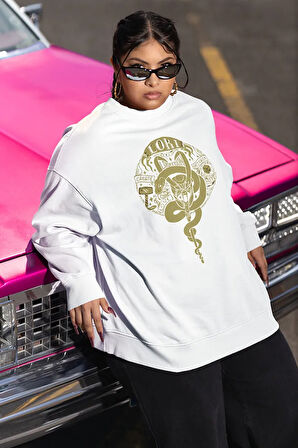 Avengers Loki Baskılı Unisex Oversize Yenilmezler Sweatshirt