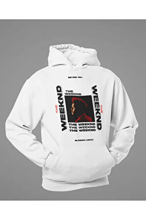 The Weeknd Die For You Baskılı Unisex Oversize Rapper Hoodie