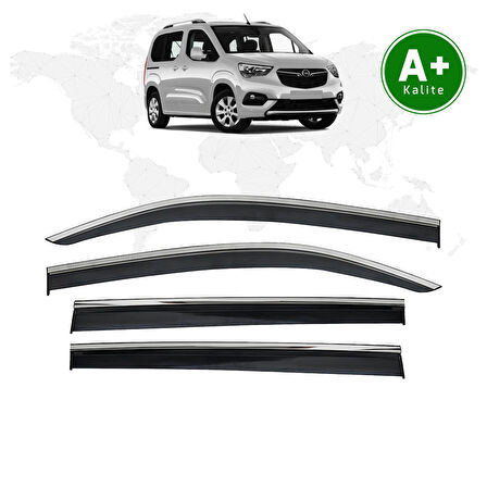 Opel Combo E Kromlu Cam Rüzgarlığı 2019 Model VeSonrası