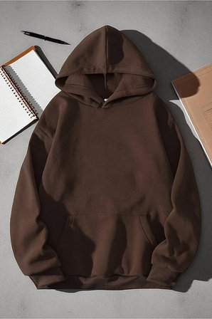 Enjoy Personel Time Baskılı Oversize Sweatshirt
