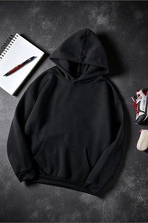 Enjoy Personel Time Baskılı Oversize Sweatshirt