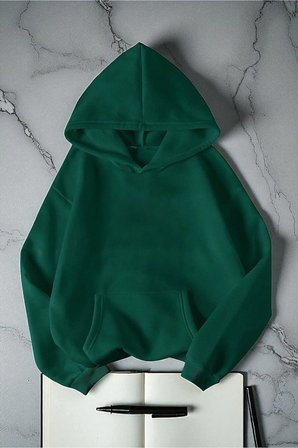 Enjoy Personel Time Baskılı Oversize Sweatshirt