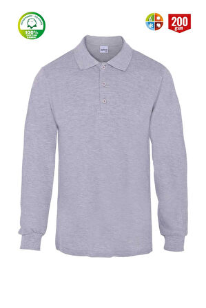 Myform 08107 T-Shirt Uzunkol Eco Polo Gri