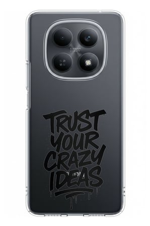 Redmi Note 15 4G Uyumlu Crazy Trust Baskılı Silikon Kılıf