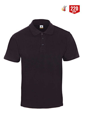 Myform 8103 Comfort Polo Yaka Kısa Kol Siyah T-Shırt