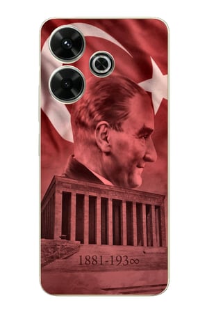 Redmi 13 Uyumlu Atatürk Portresi ve Anıtkabir Baskılı Silikon Kılıf