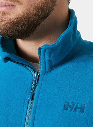 Helly Hansen HH..12011_HHA.540_FULLZIP POLAR Mavi Dik Yaka Normal Düz Erkek Polar Sweatshırt