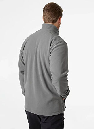 Helly Hansen HH..12011_HHA.876_FULLZIP POLAR Gri Dik Yaka Normal Düz Erkek Polar Sweatshırt