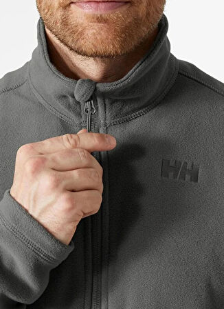 Helly Hansen HH..12011_HHA.876_FULLZIP POLAR Gri Dik Yaka Normal Düz Erkek Polar Sweatshırt