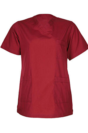 Santolina V Yaka Üniforma - Doktor, Hemşire, Sağlık Çalışanları İçin Rahat ve Dayanıklı Scrubs
