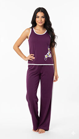 Senfoni Kadın Kolsuz Pijama Takımı 5324