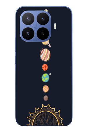 Xiaomi 17T Pro
 Uyumlu Gezegenler Baskılı Silikon Kılıf