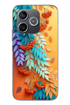Honor 600 Uyumlu Pastoral Çicekler Baskılı Silikon Kılıf