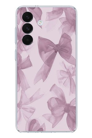 Samsung Galaxy S26+ PLUS Uyumlu Menekşe Tonlu Fiyonk Baskılı Silikon Kılıf