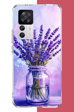 Xiaomi Mi 12T-12T PRO Uyumlu lavanta Baskılı Silikon Kılıf