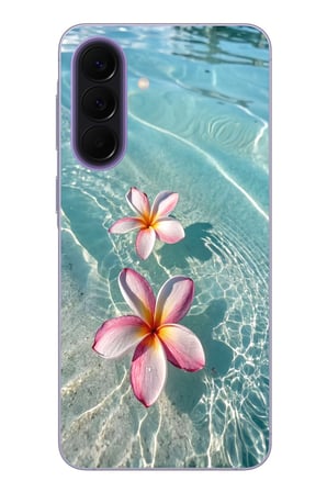 Samsung Galaxy A57 Uyumlu Denizde Çiçekler Baskılı Silikon Kılıf