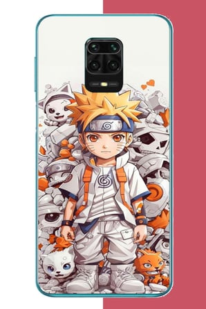 Redmi Note 9 PRO-9S Uyumlu naruto Baskılı Silikon Kılıf