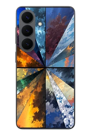 Samsung Galaxy S26 Uyumlu Mevsim Geçişleri Baskılı Silikon Kılıf
