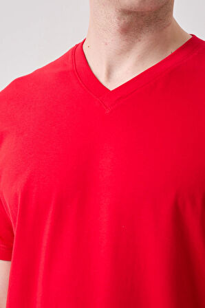 Galanthus V Yaka T-Shirt - Nefes Alabilir, Rahat ve Şık Tasarım