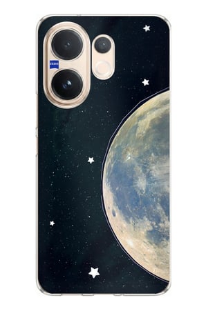 Vivo V60 Uyumlu Minimalist Galaksi Yıldızlı Gece Baskılı Silikon Kılıf