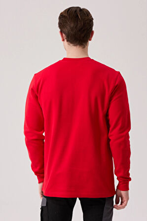 Galanthus Basic Sweatshirt - Uzun Kollu, Pamuklu, Rahat Kesim, Günlük ve İş Kullanımı İçin