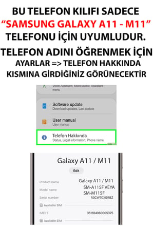 Samsung Galaxy A11-M11 Uyumlu Merhaba Ördek Baskılı Silikon Kılıf
