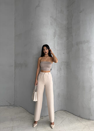 Kadın Palazzo Pantolon Oversize  Kesim