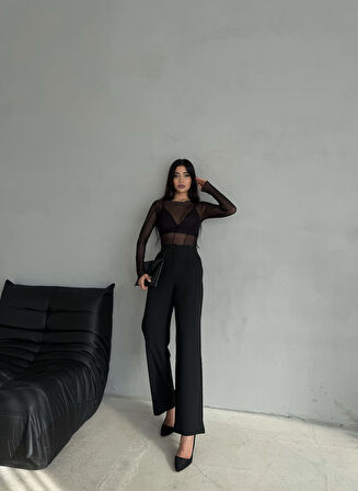 Kadın Palazzo Pantolon Oversize  Kesim