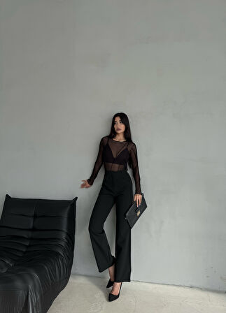 Kadın Palazzo Pantolon Oversize  Kesim