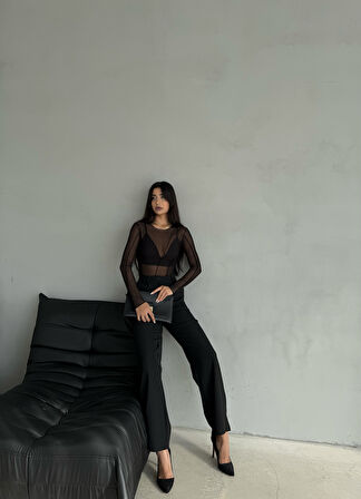 Kadın Palazzo Pantolon Oversize  Kesim