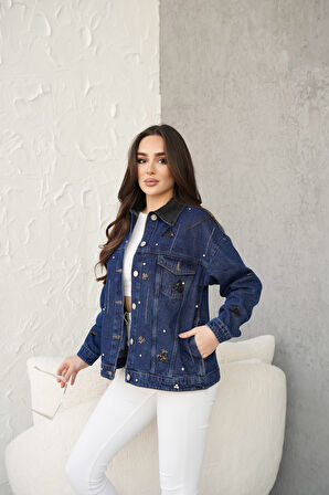 KADIN CEP DETAYLI TASARIM KOT CEKET