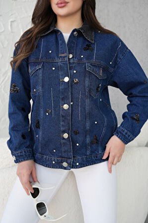 KADIN CEP DETAYLI TASARIM KOT CEKET