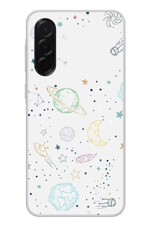 Samsung Galaxy A36 Uyumlu Uzay Yolculuğu Baskılı Silikon Kılıf
