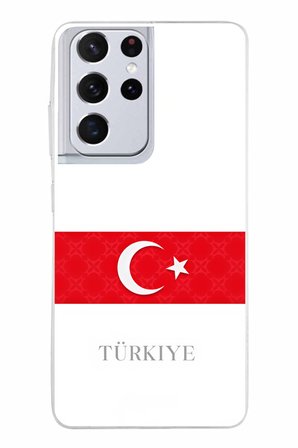 Samsung Galaxy S21 ULTRA Uyumlu Türk Milli Takım Forma Baskılı Silikon Kılıf