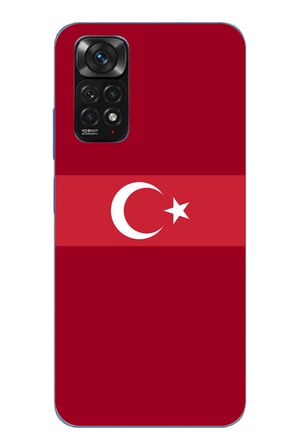 Redmi Note 11-11S Uyumlu Türk Milli Takım Kırmızı Forma Baskılı Silikon Kılıf