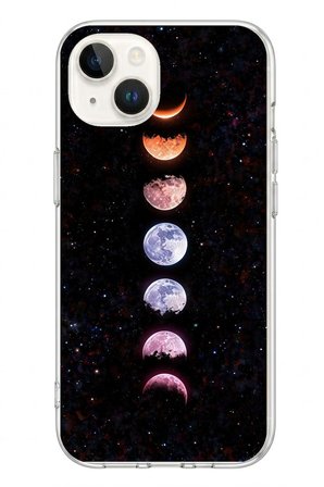 İphone 13/14 Uyumlu Tüm Gezegenler Baskılı Silikon Kılıf