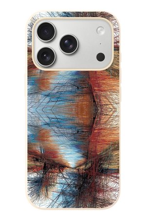 İphone 17 Pro Uyumlu Karışık Çizgiler Baskılı Silikon Kılıf